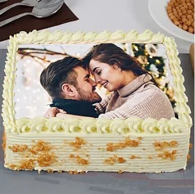 Butterscotch Photo Cake