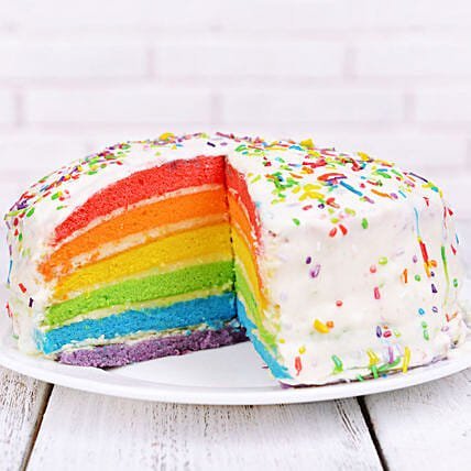 Rainbow Cream Cake