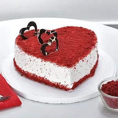 Red Velvet Heart Shape Cake