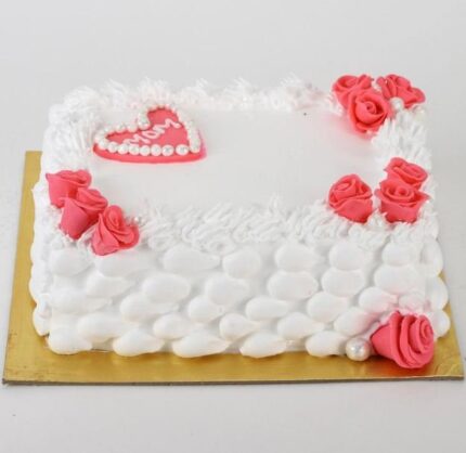 Roses Heart Cake