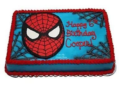 Spiderman Mask Cake