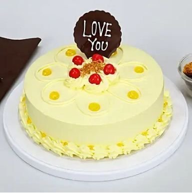 Valentine Butterscotch Cake