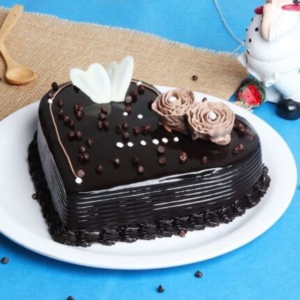 Heart Shape Chocolate Cake